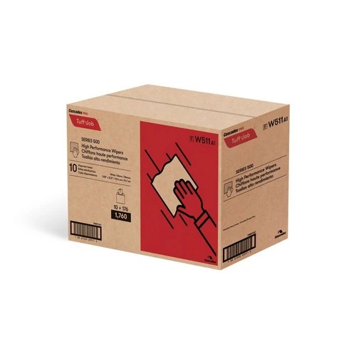Cascades® PP Tuff-Job Series 500 Wiper, White, 1/CS/1760 (01700129) Cascades® PP Tuff-Job Series 500 Wiper, White, 1/CS/1760 (01700129) -Cleaning Supplies Store 01700129 1