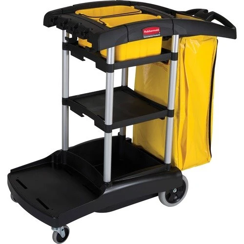 Rubbermaid® 9T7200 High Capacity Cleaning Cart w/Vinyl Bag, Black (RCP9T7200BK) Rubbermaid® 9T7200 High Capacity Cleaning Cart W/Vinyl Bag, Black (RCP9T7200BK) -Cleaning Supplies Store 1010898218