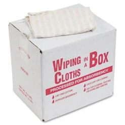 Office Snax® Cotton Wiping Cloths, Assorted Sizes, 5-lb. Box (OFX00069)