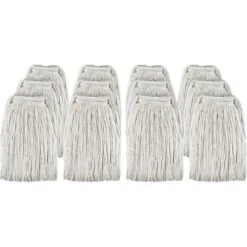 Genuine Joe® Cotton Blend Mophead, 16 Oz, Natural, 12 Mopheads (GJO48259CT)