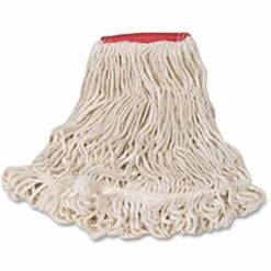 Rubbermaid® Super Stitch Blend Mop, 1" Headband, Large, White (RCPD21306WH00)