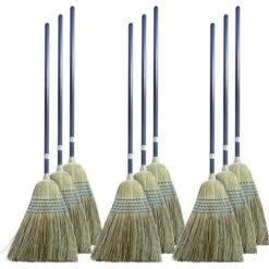 Genuine Joe® Light Duty Broom, Corn Fiber, 12 Brooms (GJO12002CT)