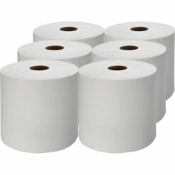 Genuine Joe® Hardwound Roll Paper Towels, White, 1,000-ft., 6 Rolls (GJO22900)