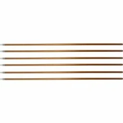 Genuine Joe® Threaded Metal Handle, Rust-Free, Natural, 6 Handles (GJO37061CT)