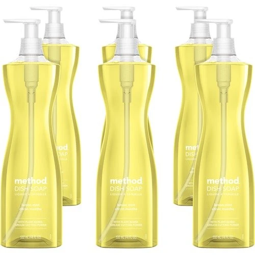 Method® Dish Soap, Lemon Mint, 18 oz Pump Bottle, 6/Carton (MTH01179CT) Method® Dish Soap, Lemon Mint, 18 Oz Pump Bottle, 6/Carton (MTH01179CT) -Cleaning Supplies Store 1034873588