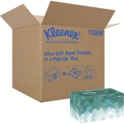 Kleenex® 11268 Ultra Soft Hand Towels Pop-Up Box, 18 Boxes (KCC11268CT)