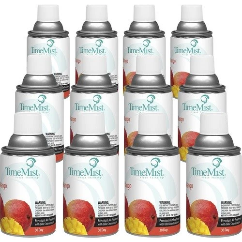 TimeMist Metered 30-Day Mango Scent Refill, 12 Cans (TMS1042810CT) TimeMist Metered 30-Day Mango Scent Refill, 12 Cans (TMS1042810CT) -Cleaning Supplies Store 1036029313
