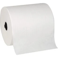 Pacific Blue® Hardwound Towel Paper, White, 700-ft., 6 Rolls (GPC89430)