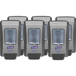 Purell® FMX-20 Soap Push-Style Dispenser, 2,000 ML, 6.5 X 4.65 X 11.86, Graphite/Chrome, 6/Carton (GOJ523406CT)