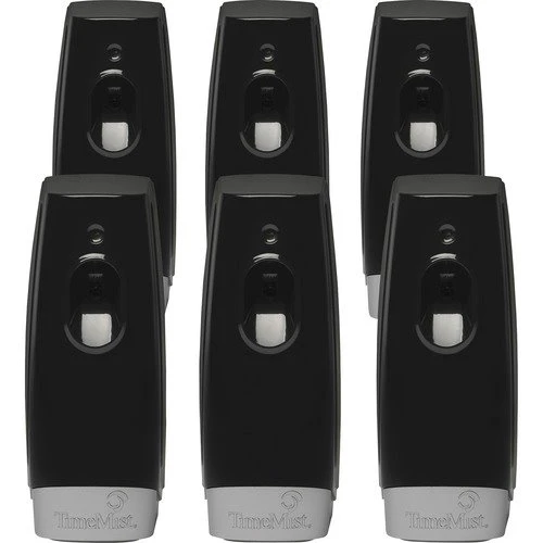 TimeMist Air Freshener Dispenser, Adj Settings, Flex Prog, 6/Ct, Bk (TMS1047811CT) TimeMist Air Freshener Dispenser, Adj Settings, Flex Prog, 6/Ct, Bk (TMS1047811CT) -Cleaning Supplies Store 1059490554