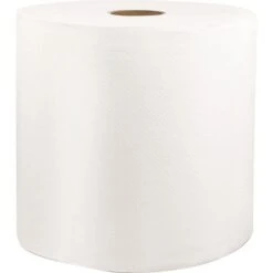 Livi® Hardwound Roll Paper Hand Towels, White, 1,000-ft., 6 Rolls (SOL46528)