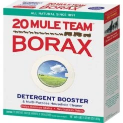 BORAX Laundry Booster, Powder, 9"Wx2"Lx7-3/10"H, 6/Ct, Natural (DIA00201CT)