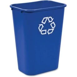 Rubbermaid® Commercial Recycle Container, 41-1/4 Qt, 20"X10"X15-1/4/" , 12/Ct, Blue (RCP295773BLUECT)