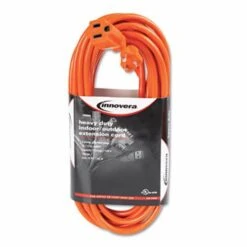 Innovera Indoor/Outdoor Extension Cord, 25 Feet, Orange (IVR72225)
