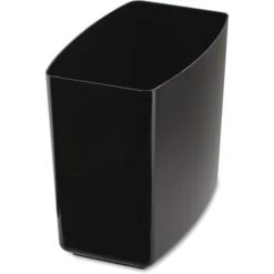 Waste Container,20 Qt. Capacity,13-5/8"x8-1/2"x12-3/4" ,Black (OIC22262)