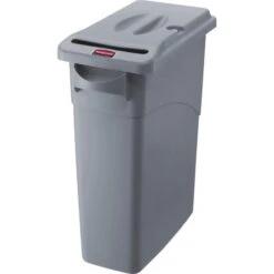 Rubbermaid® 9W15 Slim Jim 23 Gallon Confidential Document Container (RCP9W15LGY)