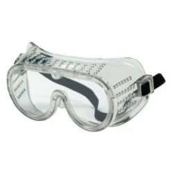 MCR Safety Protective Goggles, Clear/Clear, PVC, Impact Resistant, Elastic Strap - 1 EA (135-2220)