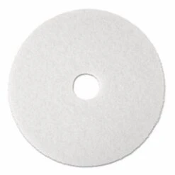 3M™ Super Polish Floor Pad 4100, 17" Diameter, White, 5/Carton (MMM08481)