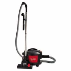 Sanitaire Quiet Clean Canister Vacuum, Red/Black (EURSC3700A)