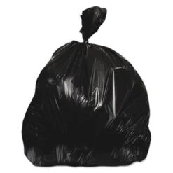 Heritage 55 Gallon Black Garbage Bags, 43x47, 0.7 Mil, 100 Bags (HERH8647HK)