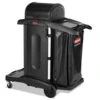 Rubbermaid® High Security Janitorial Cleaning Cart, Black (RCP1861427)
