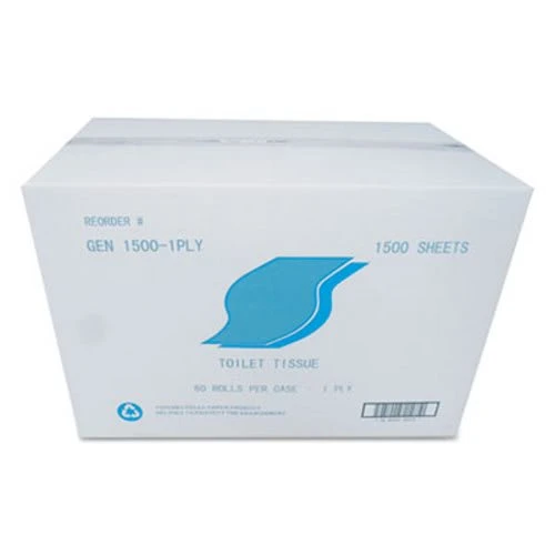 GEN Small Roll Bath Tissue, 1-Ply, 1.64 in Core, 60 Rolls (GEN15001PLY) GEN Small Roll Bath Tissue, 1-Ply, 1.64 In Core, 60 Rolls (GEN15001PLY) -Cleaning Supplies Store 203068