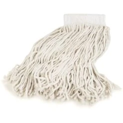 Carlisle #16 Cotton Head Band Mop, White, 12 Mop Heads (369811B00)
