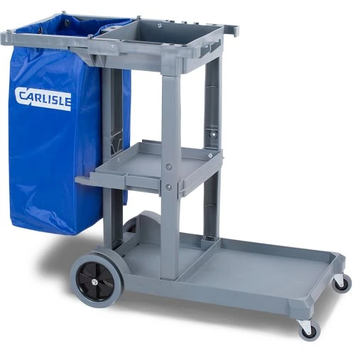 Carlisle Short Platform Janitorial Cart, Gray, 1/Case (JC1945S23) Carlisle Short Platform Janitorial Cart, Gray, 1/Case (JC1945S23) -Cleaning Supplies Store 280290