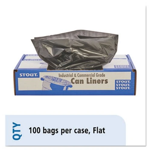 56 Gallon Black Garbage Bags, 43x49, 1.5mil, 100 Bags (STOT4349B15) 56 Gallon Black Garbage Bags, 43x49, 1.5mil, 100 Bags (STOT4349B15) -Cleaning Supplies Store 281285