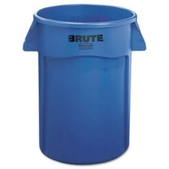 Rubbermaid® 264360 Brute 44 Gallon Vented Trash Can, Blue (RCP264360BE)