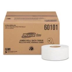 Marcal® Pro Bathroom Tissue, 2-Ply, White, 1000-ft., 12 Rolls (MRC60101)
