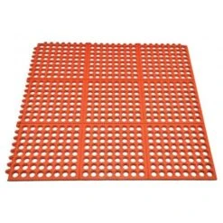 Omcan Terracotta Anti-Fatigue Mat With Interlocking Edges (39768)