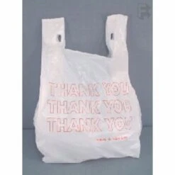 "Thank You" Printed T-Sacks, White, 1,000 Bags (FOR-3980)