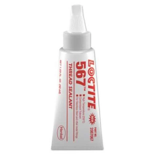 Henkel Corporation 567 PST Thread Sealant, High Temperature, 50 mL Tube, Off-White - 1 EA (442-2087067) Loctite Henkel Corporation 567 PST Thread Sealant, High Temperature, 50 ML Tube, Off-White - 1 EA (442-2087067) -Cleaning Supplies Store 442 2087067 202072