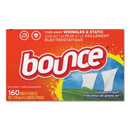 Bounce Fabric Softener Sheets, Outdoor Fresh, 160 Sheets/Box (PGC80168BX) Bounce Fabric Softener Sheets, Outdoor Fresh, 160 Sheets/Box (PGC80168BX) -Cleaning Supplies Store 605117