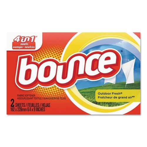 Bounce Fabric Softener Sheets, Outdoor Fresh, 2/Box, 156 Boxes/Carton (PGC02664) Bounce Fabric Softener Sheets, Outdoor Fresh, 2/Box, 156 Boxes/Carton (PGC02664) -Cleaning Supplies Store 648388