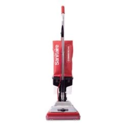 Sanitaire TRADITION Upright Vacuum With Dust Cup, Red/Steel, 1 Each (EURSC887E)