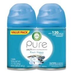 Air Wick® Freshmatic Automatic Spray Refill, Fresh Waters, 2 Cans (RAC82093PK)