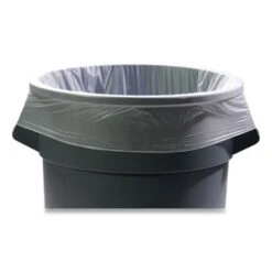 Coastwide 55 Gal Low-Density Can Liners, 1.3 Mil, Clear, 100/CT (CWZ394123)