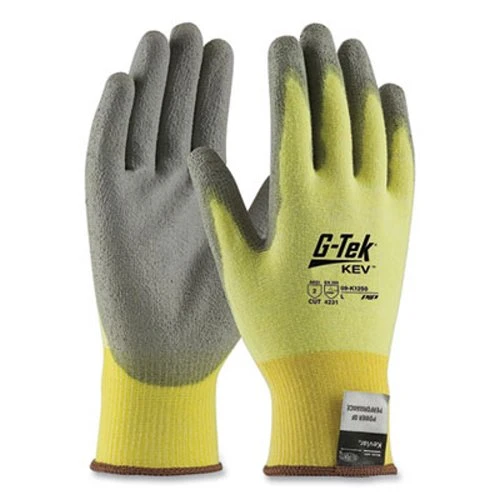 Pip G-Tek KEV Cut-Resistant Gloves, Large, Yellow/Gray, Dozen (PID09K1250L) Pip G-Tek KEV Cut-Resistant Gloves, Large, Yellow/Gray, Dozen (PID09K1250L) -Cleaning Supplies Store 713168