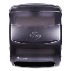 San Jamar Integra Lever Roll Towel Dispenser, Black (SJMT850TBK)