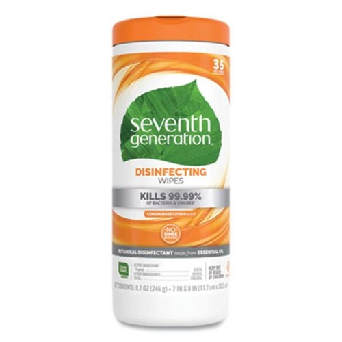 Seventh Generation® Botanical Disinfecting Wipes, Citrus, 35 Wipes (SEV22812EA) Seventh Generation® Botanical Disinfecting Wipes, Citrus, 35 Wipes (SEV22812EA) -Cleaning Supplies Store 720166