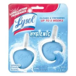 Lysol® No Mess Automatic Toilet Bowl Cleaner, Spring Waterfall, 2 Pack (RAC83721)