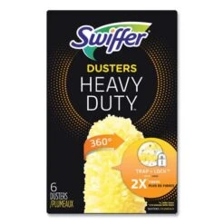 Swiffer 360 Dusters Refill, Dust Lock Fiber, Yellow, 6/Box (PGC21620)