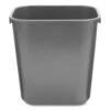 Rubbermaid® Deskside Plastic 3.5 Gallon Wastebasket, Black (RCP295500BK)