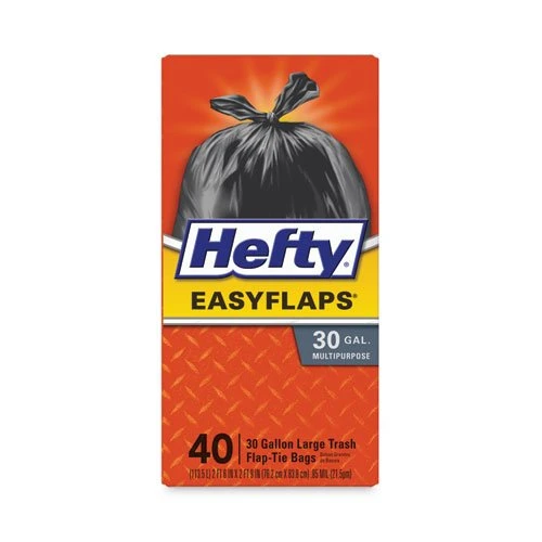Hefty® 30 Gallon Black Garbage Bags, 30x33, 0.85mil, 40 Bags (RFPE27744) Hefty® 30 Gallon Black Garbage Bags, 30x33, 0.85mil, 40 Bags (RFPE27744) -Cleaning Supplies Store 775862