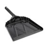 Boardwalk® Metal Dust Pan, 12" Wide, 2" Handle, Black, 12/Carton (BWK04212)