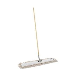 Boardwalk® Cut-End Dust Mop Kit, 36 X 5, 60" Wood Handle, Natural (BWKM365C)