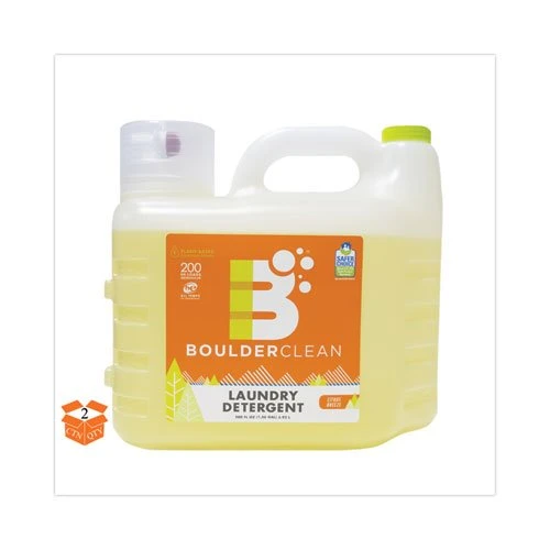 Boulder Clean Liq Laundry Detergent, Citrus Brz, 200-oz., Btl, 2/CT (BCL003038CT) Boulder Clean Liq Laundry Detergent, Citrus Brz, 200-oz., Btl, 2/CT (BCL003038CT) -Cleaning Supplies Store 789776
