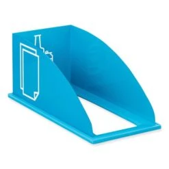 Safco® Mixx Recycling Center Lid, Topper Style, 9.87w X 19.87d X 0.62h, Blue (SAF9449BU)